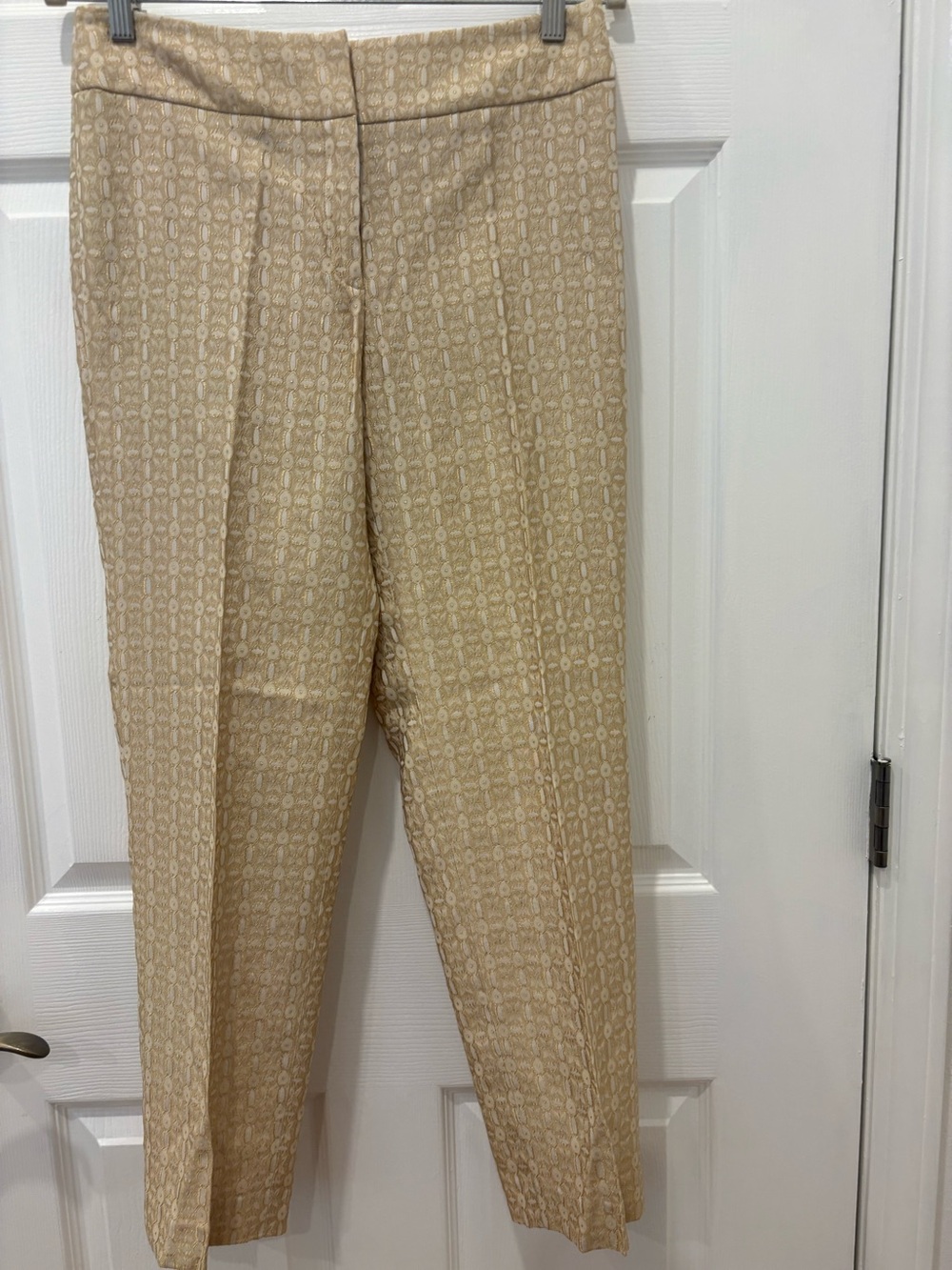 Talbots Beige Textured Dress Pants
